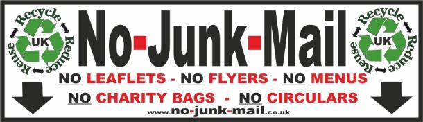 Buy No Junk Mail Stickers, No Junk Mail Stickers