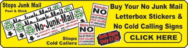 Buy No Junk Mail Stickers