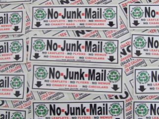 No Junk Mail Sign, No Junk Mail Sticker, Junk Mail Sign, Junk Mail Sticker, Stops Junk Mail, No Junk Mail Letterbox Sticker,